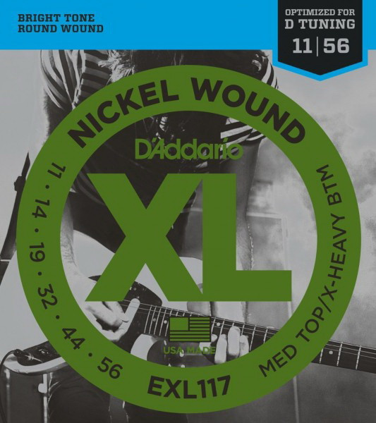 D'ADDARIO EXL117 Medium Top /Extra Heavy Bottom 11-56 струны для электрогитары