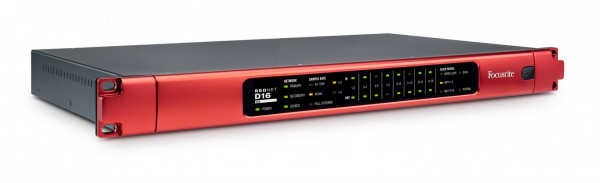 FOCUSRITE RedNet D16R 16-канальный AES3 конвертер для систем звукозаписи Dante c резервированием сигнала и питания