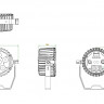 Involight LED PAR65 светодиодный прожектор 6x10 Вт RGBWA мультичип