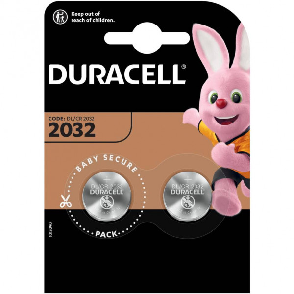 Батарейка тип таблетка DURACELL DL/CR2032 2BL 2 шт