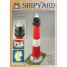 Сборная картонная модель Shipyard маяк Pellworm Lighthouse (№61), 1/87