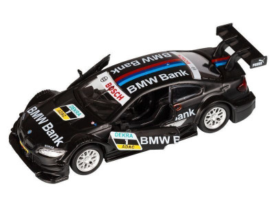 Машина "АВТОПАНОРАМА" BMW M3, DTM, 1/42, черный, инерция, откр. двери, в/к 17,5*12,5*6,5 см