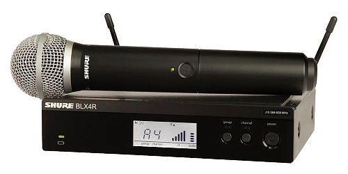 Shure BLX24RE/PG58 M17 радиосистема с радиомикрофоном и рэковыми креплениями