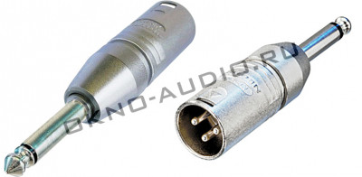 Адаптер переходник Neutrik NA2MP 1/4 TS - 3-контактный XLR