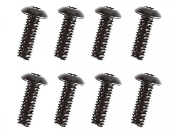 Винт с головкой под шестигранник, полукруглый М4х12мм, 8 шт.