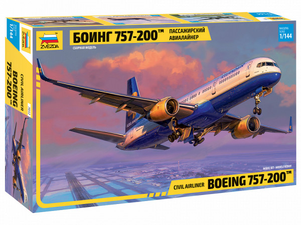 Пассажирский авиалайнер "Боинг-757-200" 1/144