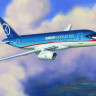 Сборная модель ZVEZDA Региональный пассажирский авиалайнер Superjet 100, подарочный набор, 1/144