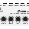 BEHRINGER MX400 микшер, 4-канальный линейный, сверхкомпактный