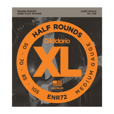 D'ADDARIO ENR72 Medium 50-105-струны для 4-струнной бас-гитары