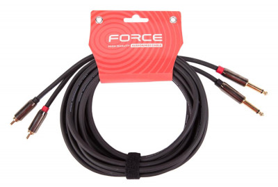 Аудио кабель FORCE FLC-37/4.5 DLX двойной RCA jack mono, 4,5 м