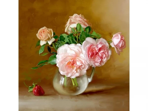 Алмазная мозаика 30х30 БУЗИН. ЛЕТНИЙ ДЕНЬ (26 цветов)