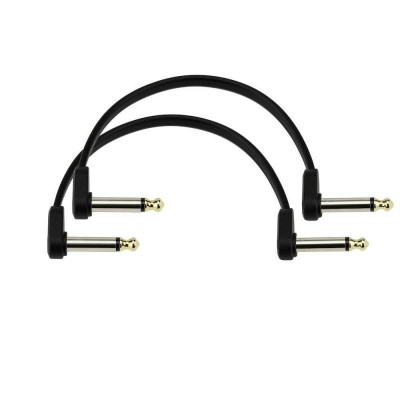 PLANET WAVES PW-FPRR-206OS набор из 2 патч-кабелей Offset Jack-Jack 0,15 м