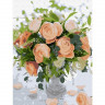 Картина по номерам с цветной схемой на холсте (30х40) НЕЖНЫЙ БУКЕТ (18 цветов)