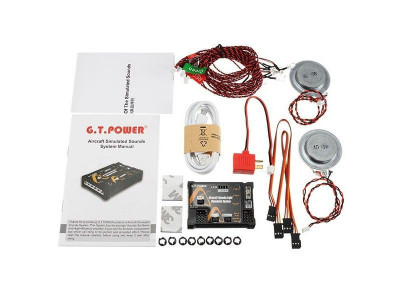 Комплект освещения G.T.Power с блоком управления и звуковой системой для авиамоделей