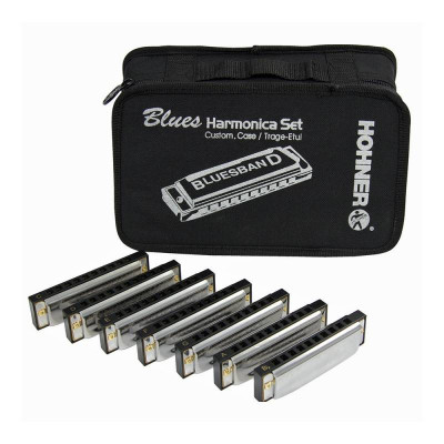 Hohner Blues Band CDEFGABb набор диатонических губных гармошек