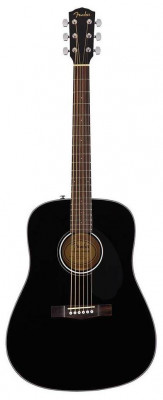 FENDER CD-60S Black WN акустическая гитара