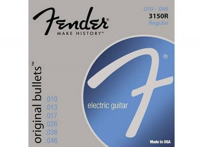 FENDER STRINGS NEW ORIGINAL BULLET 3150R PURE NKL BLT END 10-46, струны для электрогитары, никель