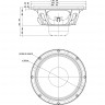 EIGHTEEN SOUND 10NW650/8 10" динамик, 8 Ом, чувствительность 96 дБ, 300 Вт 60-6000 Гц