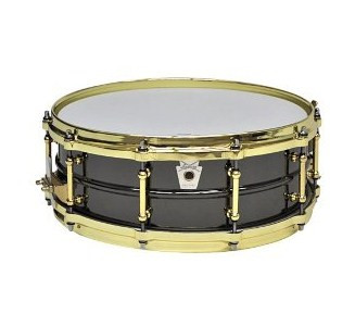 Малый барабан LUDWIG LB416BT 14"*5" Black Beauty series кованый обод, фурнитура золото: Tube lugs, Millennium strainer