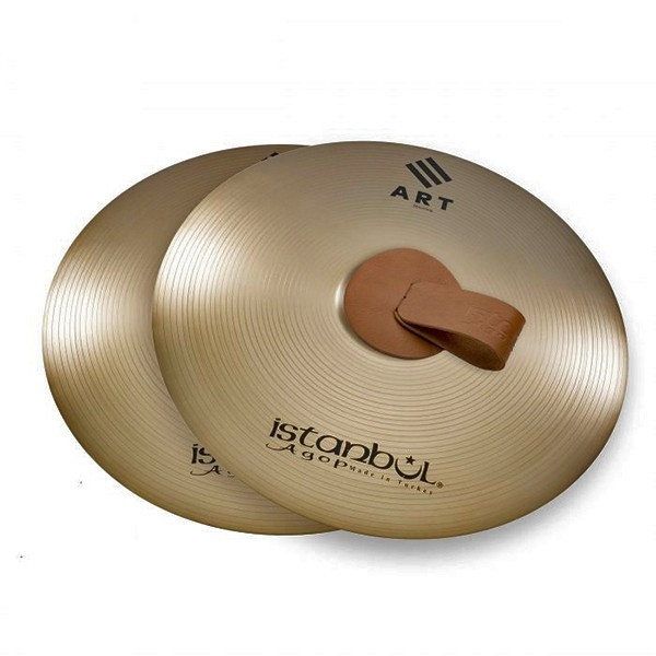 Тарелки оркестровые ISTANBUL AGOP ARTMB18 18" ART MARCHING парные с ремнем