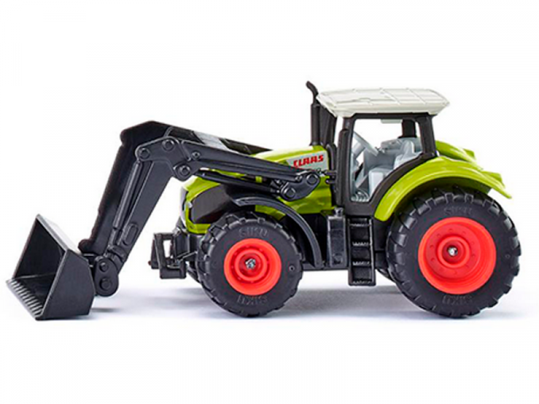 Трактор Siku 1392 Claas Axion с фронтальным погрузчиком
