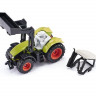 Трактор Siku 1392 Claas Axion с фронтальным погрузчиком