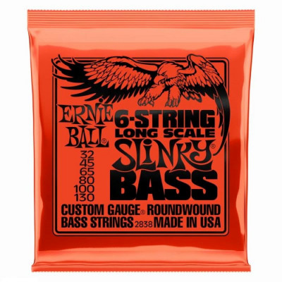 ERNIE BALL 2838 (32-130) струны для 6-струнной бас-гитары