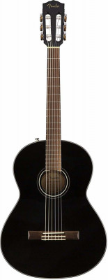 FENDER CN-60S NYLON BLACK WN Классическая гитара