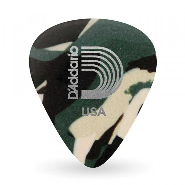 Медиатор PLANET WAVES 1CCF4-10 10 PICK CELLULOID CAMO MEDIUM, средние, 10 шт