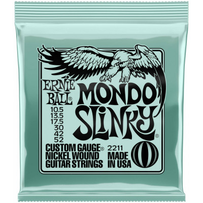 Набор струн для электрогитары ERNIE BALL 2211 Nickel Wound Mondo калибр 10.5-52