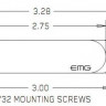 Звукосниматель EMG S Bk для Stratocaster активный сингл