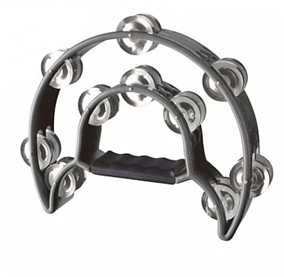 STAGG TAB-1 BK тамбурин полукруглый двухконтурный