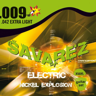 SAVAREZ X50XL Nickel Explosion струны для электрогитары (9-11-16-24-32-42) экстра легкого натяжения