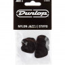 DUNLOP 47P1S Nylon Jazz I Black Stiffo упаковка черных медиаторов, (6шт.)