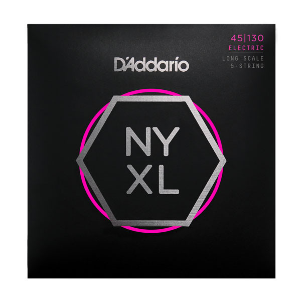 Струны для бас-гитары D'ADDARIO NYXL45130 Long Scale Reg Light 45-130