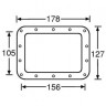 ADAM HALL 34095 - Подкладка для 34085, металл, 178х127 мм