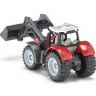 Трактор Siku 1484 Massey Ferguson с фронтальным погрузчиком