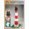 Сборная картонная модель Shipyard маяк Westerheversand Lighthouse (№59), 1/87