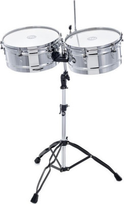 MEINL HT1314CH HEADLINER SERIES TIMBALES - CHROME 13" & 14" комплект тимбале со стойкой