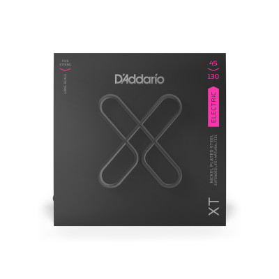 Струны для бас-гитары D'ADDARIO XTB45130 5 струн никелированные 45-130 с покрытием