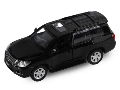 Машина "АВТОПАНОРАМА" Lexus LX570, черный, 1/43, инерция, в/к 17,5*12,5*6,5 см