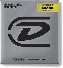 DUNLOP  DBSBS40100M Super Bright Stainless Steel Medium Scale Струны для бас-гитары