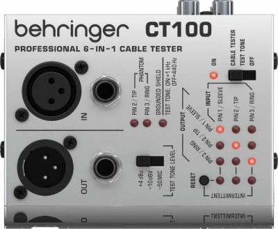 Тестер BEHRINGER CT100 для готовых кабелей