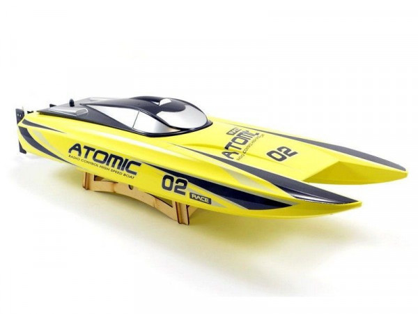 Радиоуправляемый катамаран Volantex RC ATOMIC 700 желтый Brushless 2.4G LiPo RTR