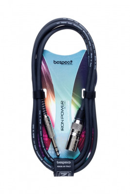 Кабель микрофонный готовый BESPECO IROMC1500 cannon female XLR3FX - ? 6,3 mm jack TRS SS10, 15 м