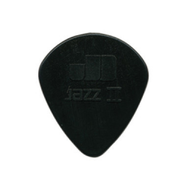 DUNLOP 47P2S Nylon Jazz II Black Stiffo упаковка черных медиаторов, (6шт.)