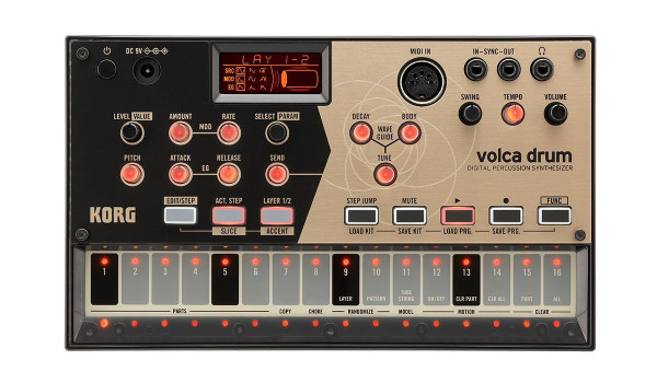 KORG VOLCA DRUM компактный аналоговый полумодульный синтезатор драммашина