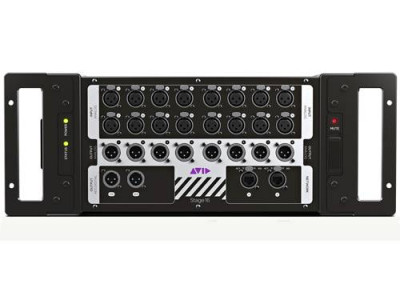 Avid Venue Stage 16 remote I/O box. 16 аналоговых входов, 8 аналоговых/2 цифровых выходов, 2 порта AVB. (для микшера S3L)