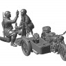 Сборная модель ZVEZDA Советский мотоцикл М-72 с минометом, 1/35