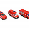 Набор машин Siku 1818RUS Пожарная служба, 3шт, красный